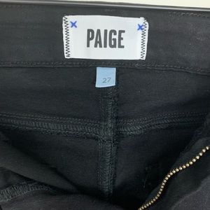 Black PAIGE Verdugo Ankle Denim